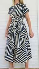 Load image into Gallery viewer, FREDERIKA GEO NAVY DRESS
