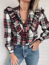 Load image into Gallery viewer, The White Tartan Frill