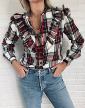 Load image into Gallery viewer, The White Tartan Frill