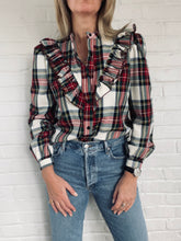 Load image into Gallery viewer, The White Tartan Frill