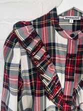 Load image into Gallery viewer, The White Tartan Frill