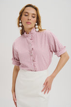 Load image into Gallery viewer, The Albane blouse in Gingham