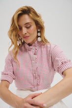 Load image into Gallery viewer, The Albane blouse in Gingham
