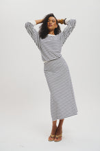 Load image into Gallery viewer, The Gala Skirt in Breton Stripes