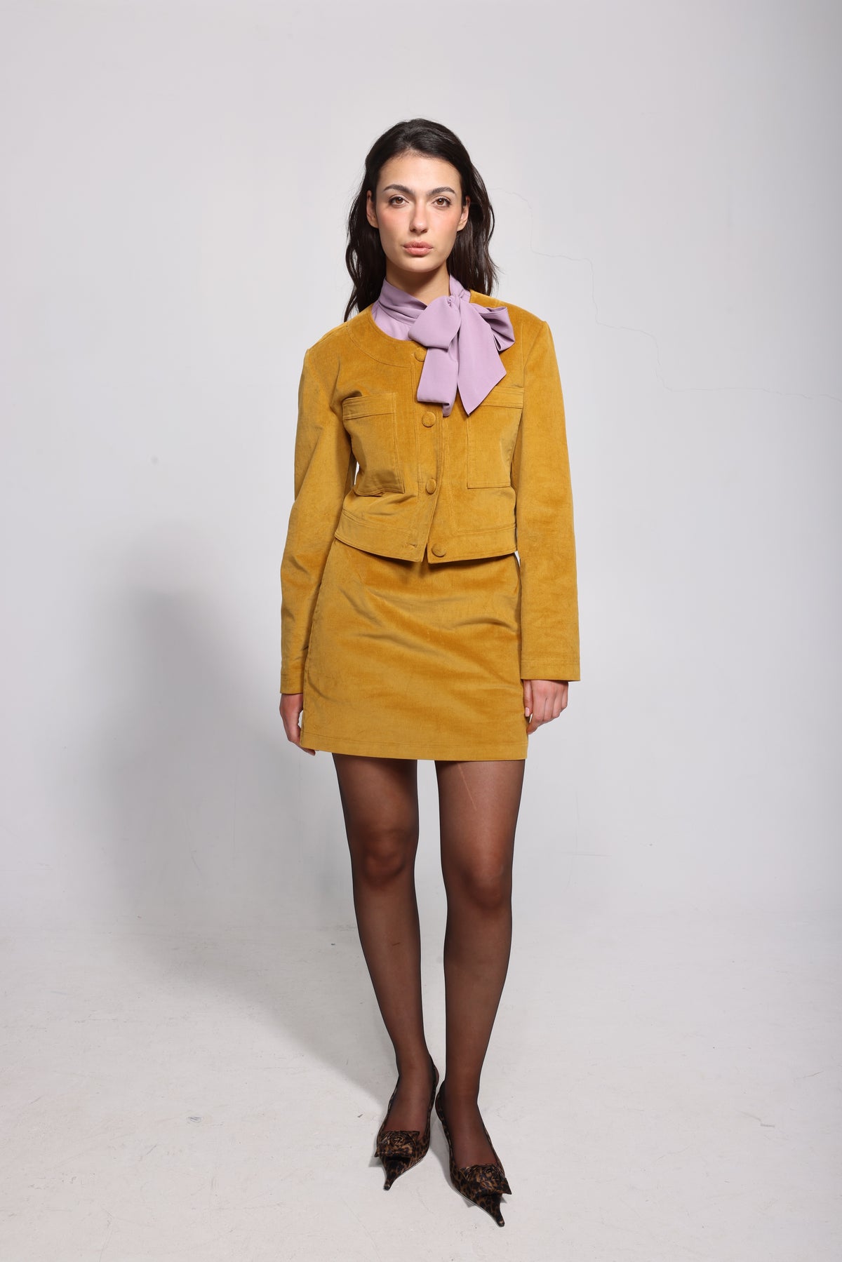 The Saskia Short Mustard