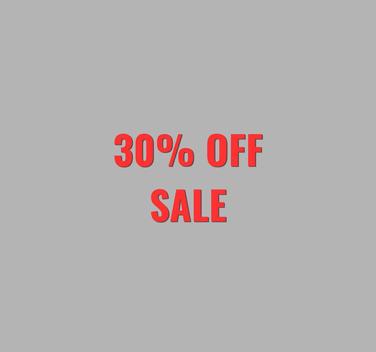 30% OFF SALE