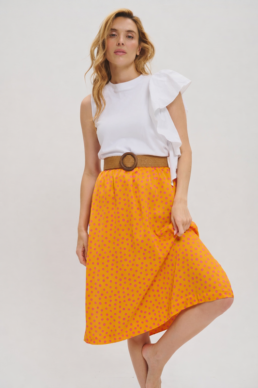 The Fenice skirt in polkadots