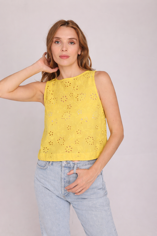 The Belsiana top Yellow