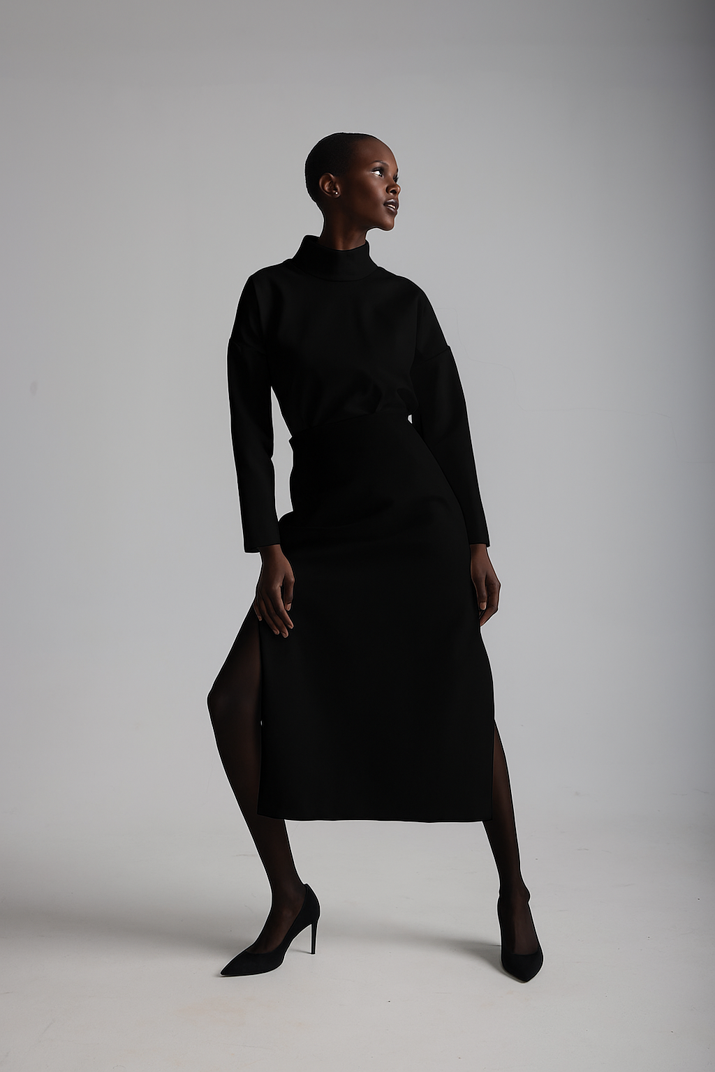 The Gala Skirt in Black