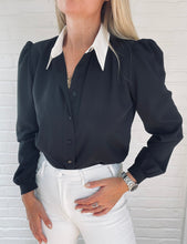Load image into Gallery viewer, The Everyday Zoe Blouse in black
