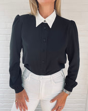 Load image into Gallery viewer, The Everyday Zoe Blouse in black
