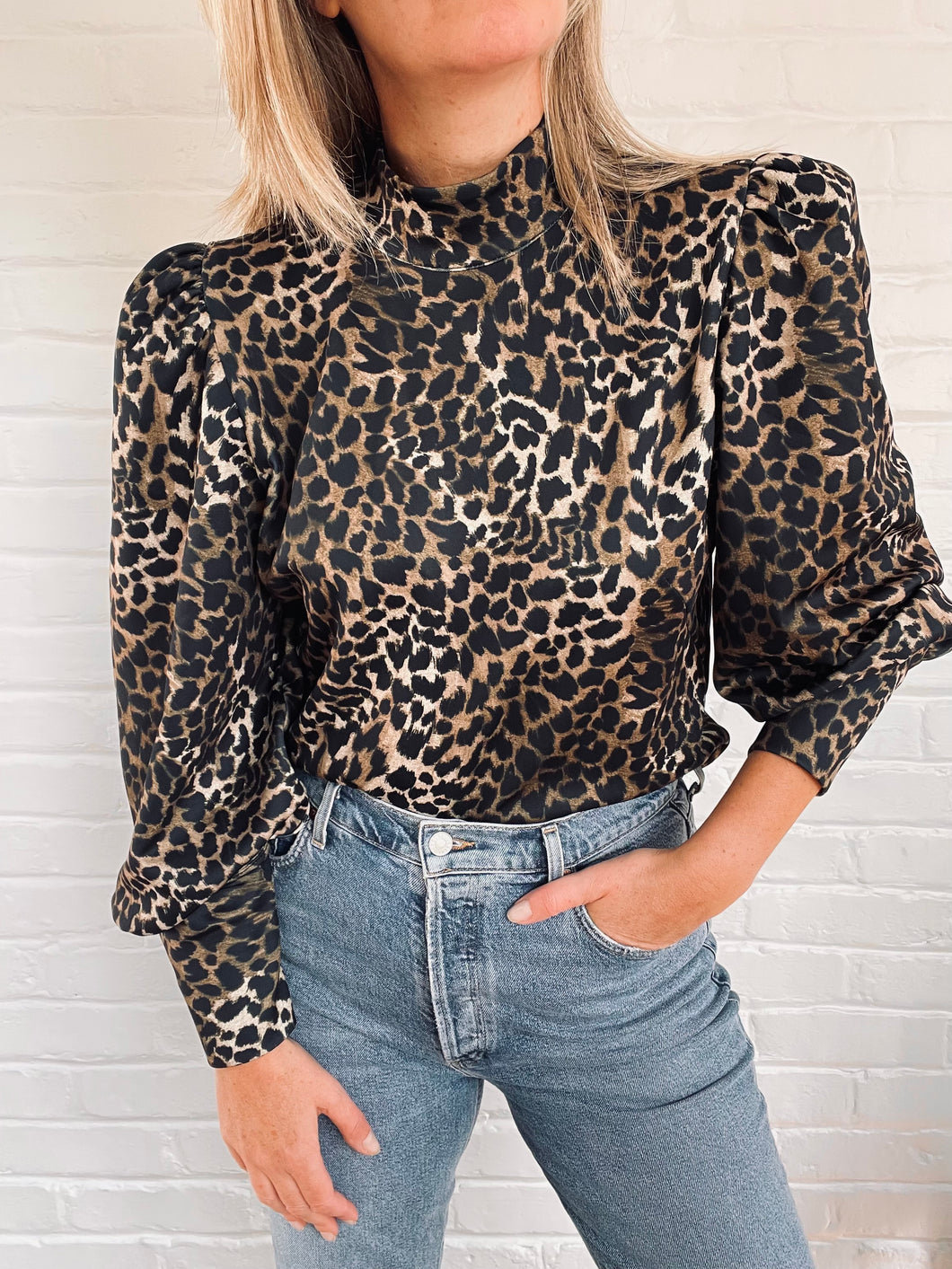 The Aude Top in Leopard