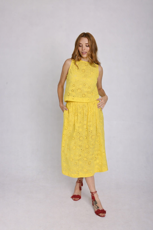 The Fenice skirt in yellow