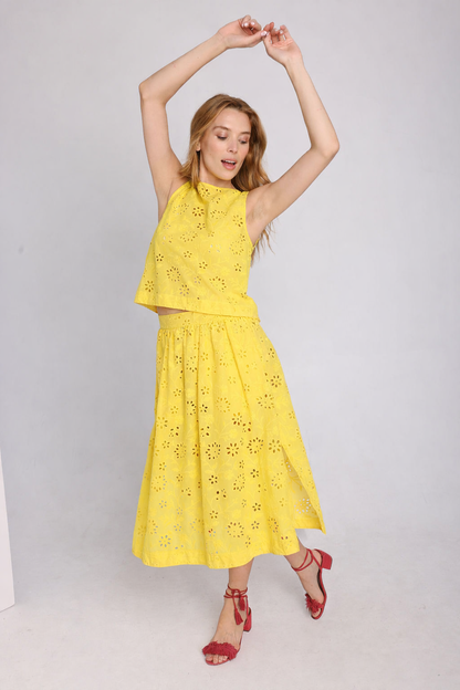 The Fenice skirt in yellow