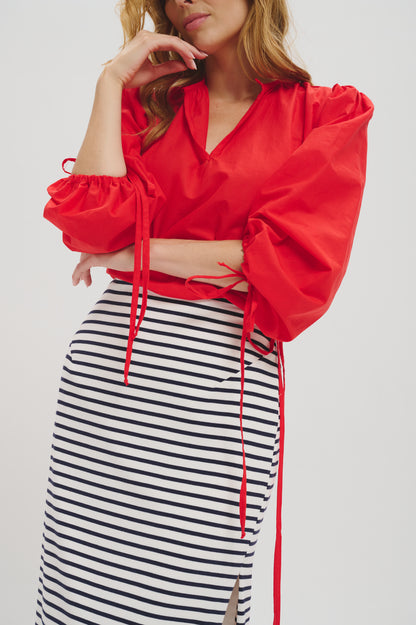 Colette blouse in red