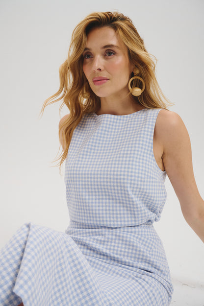 The Belsiana Top in Gingham