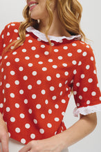 Load image into Gallery viewer, The Laetitia top in Polkadot
