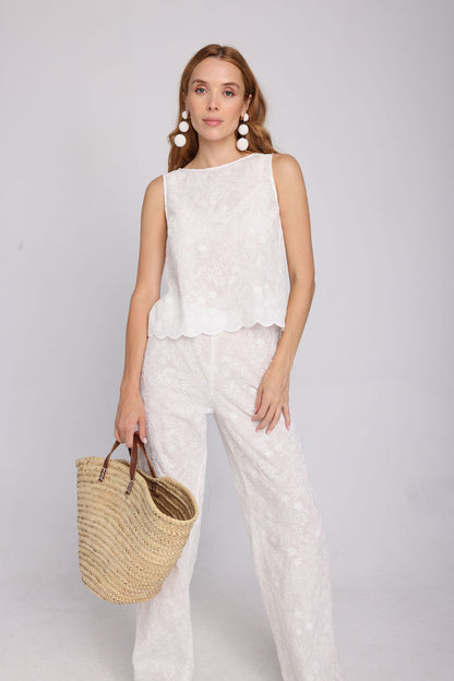 The Belsiana top in white