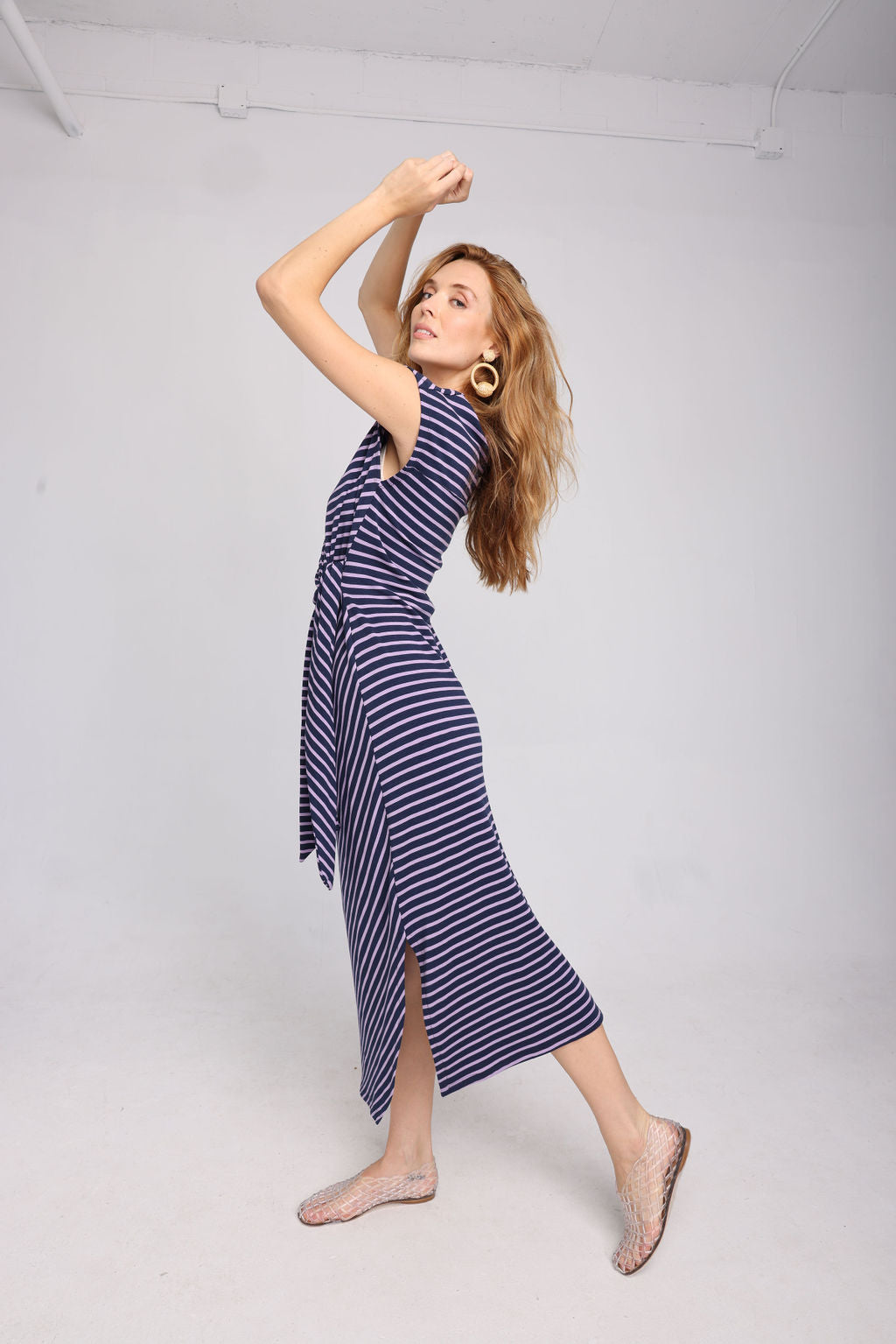 The Sasha dress striped navy