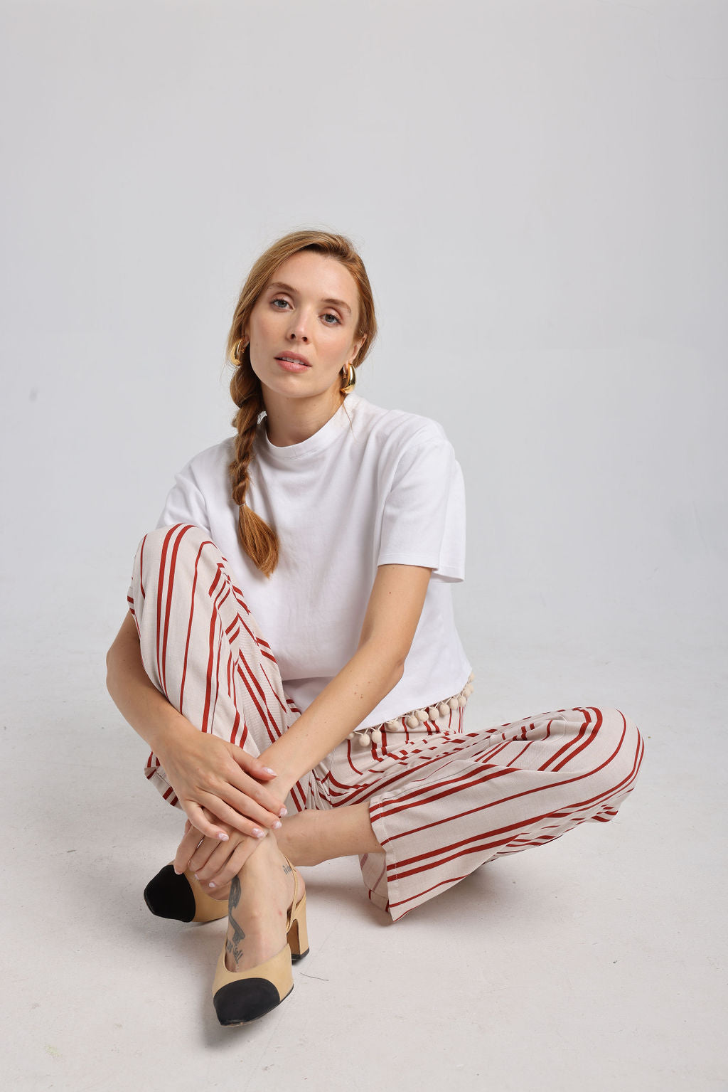 The Uffizi pant in stripes
