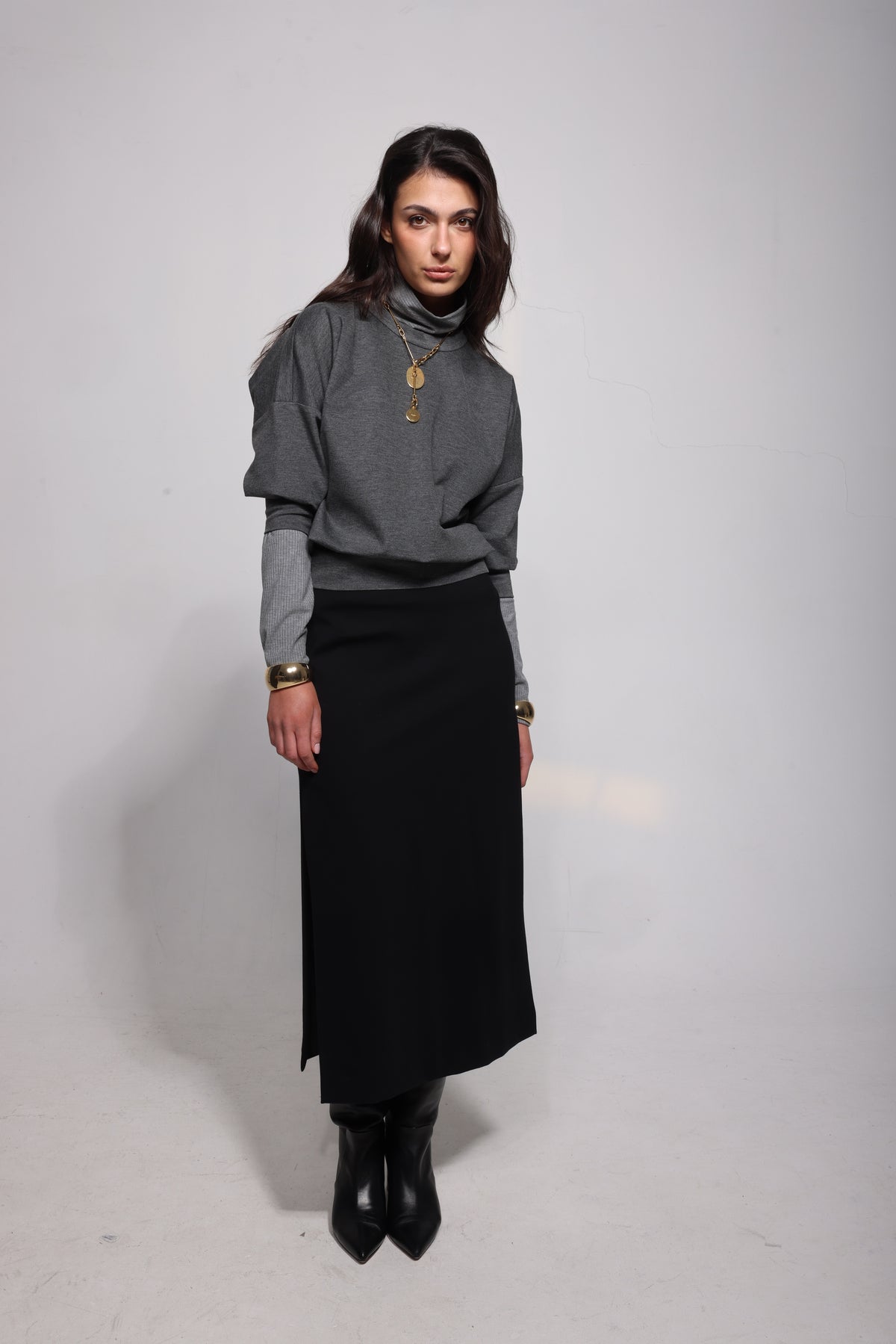 The Alix in Charcoal