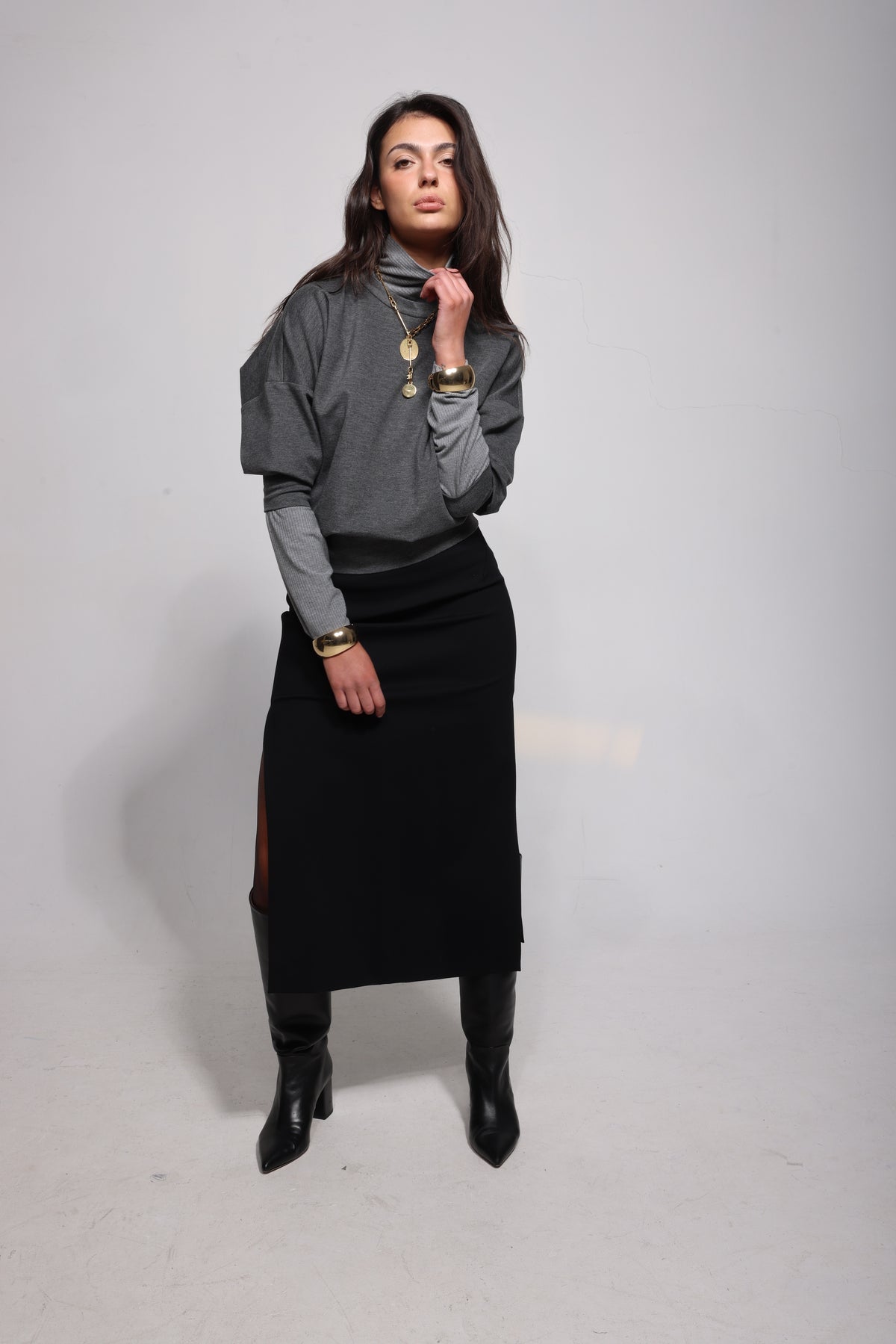 The Alix in Charcoal