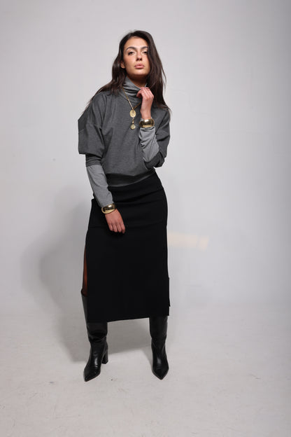 The Alix in Charcoal