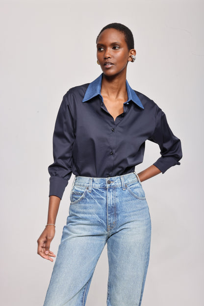 The Valentine in Navy/Denim