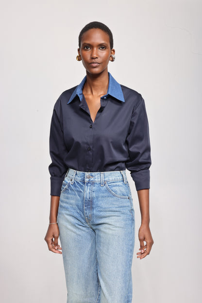 The Valentine in Navy/Denim