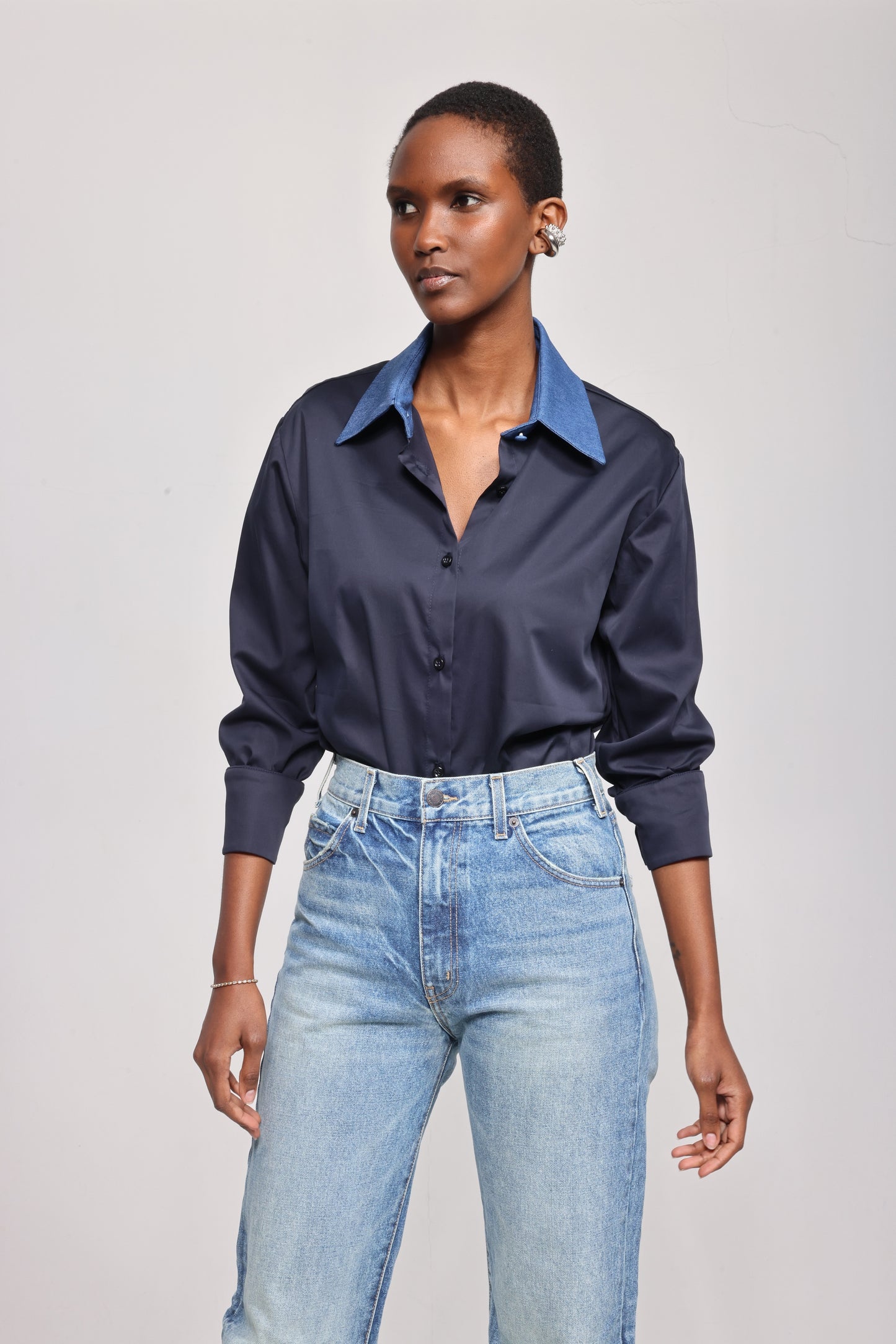 The Valentine in Navy/Denim