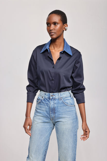 The Valentine in Navy/Denim