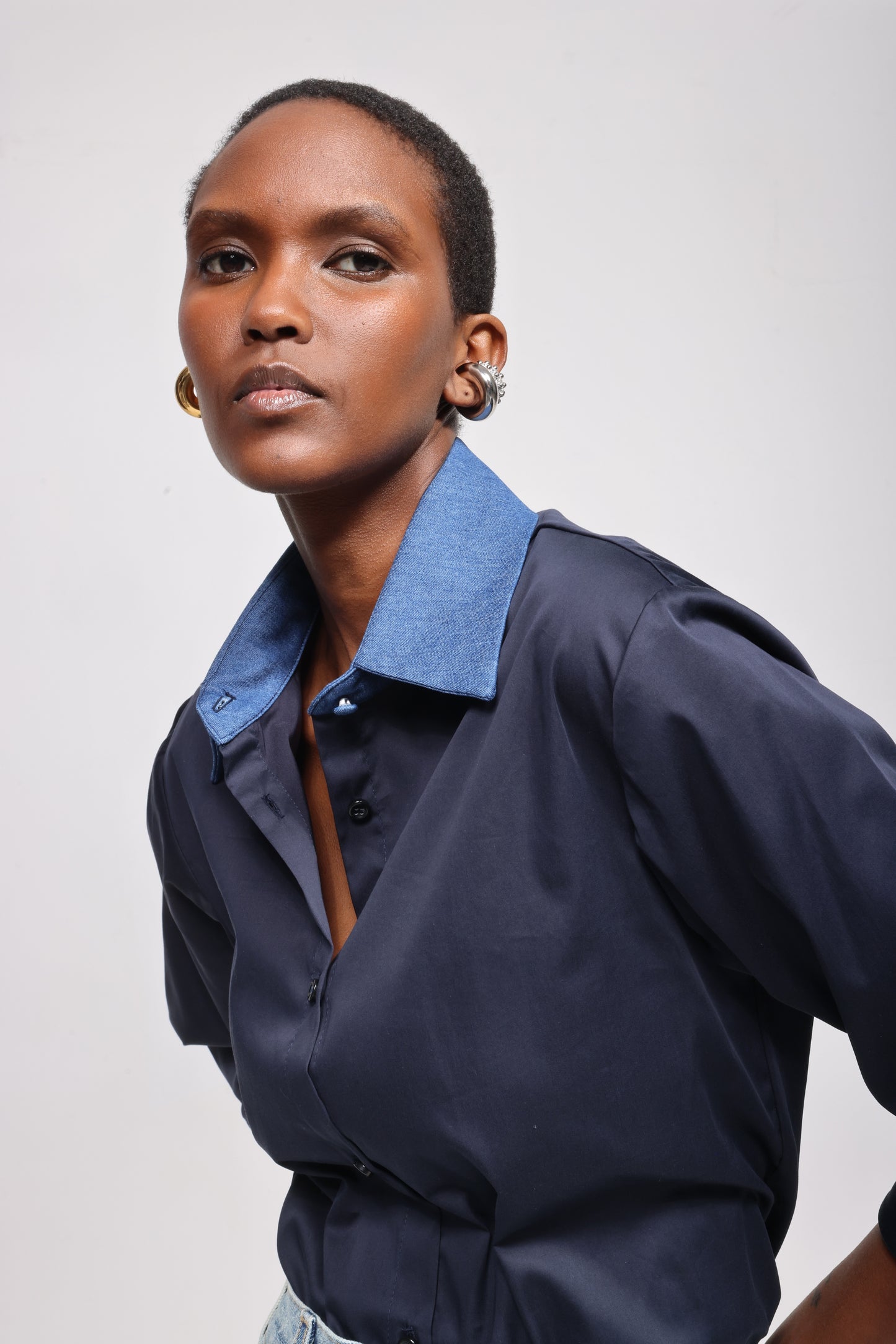 The Valentine in Navy/Denim