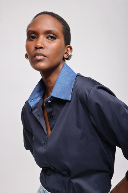 The Valentine in Navy/Denim