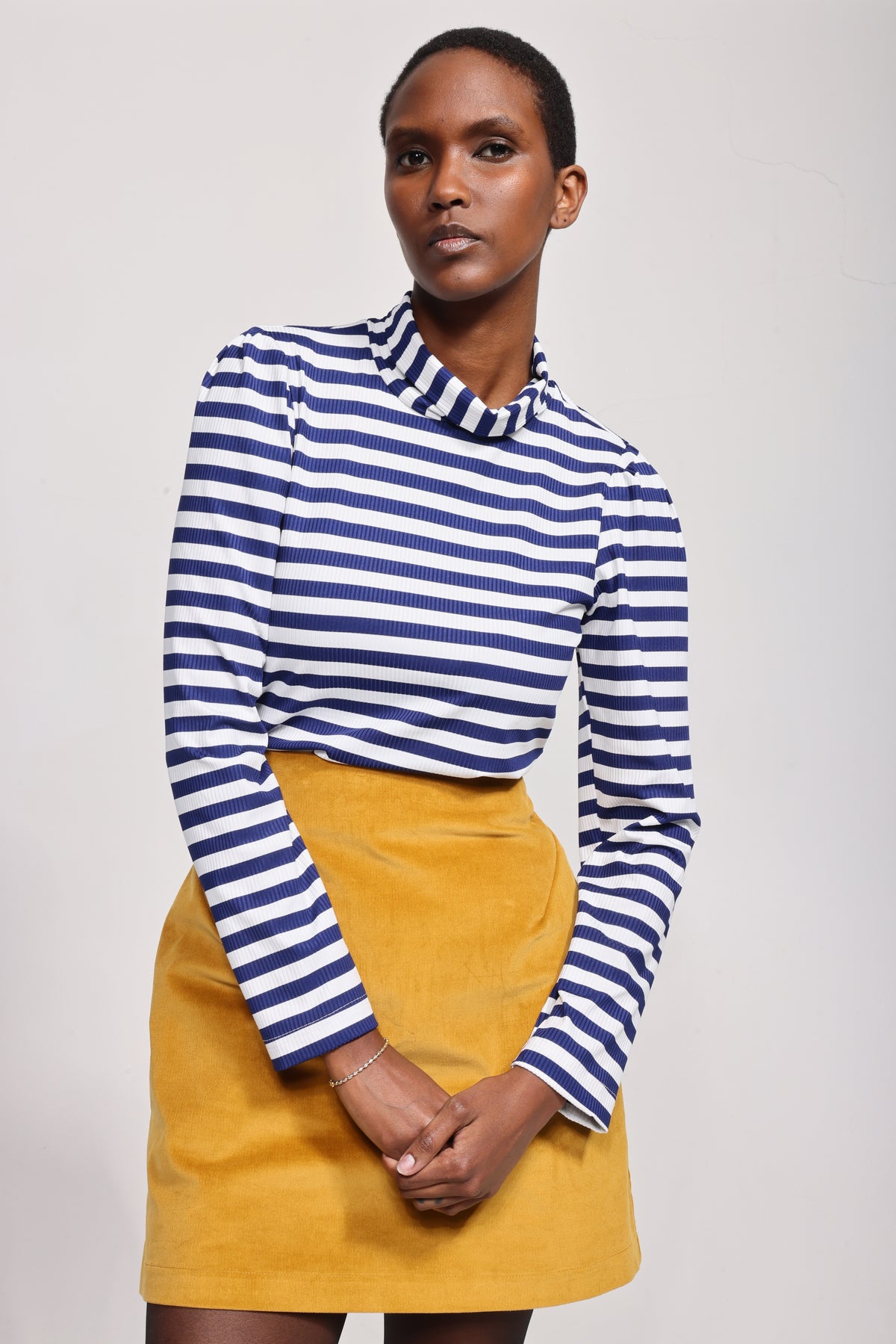 The Patricia in Striped Navy/White