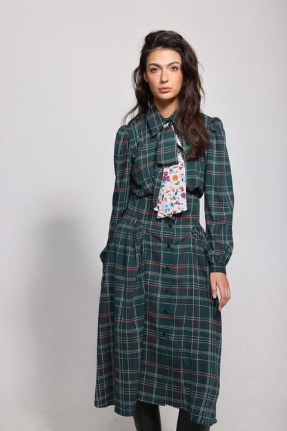 Zoe in Green Plaid