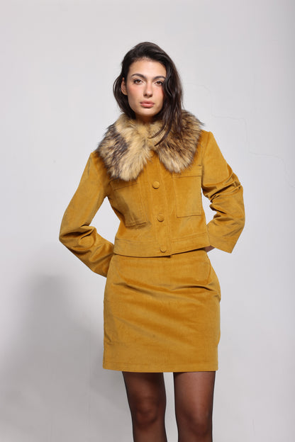 The Saskia Short Mustard