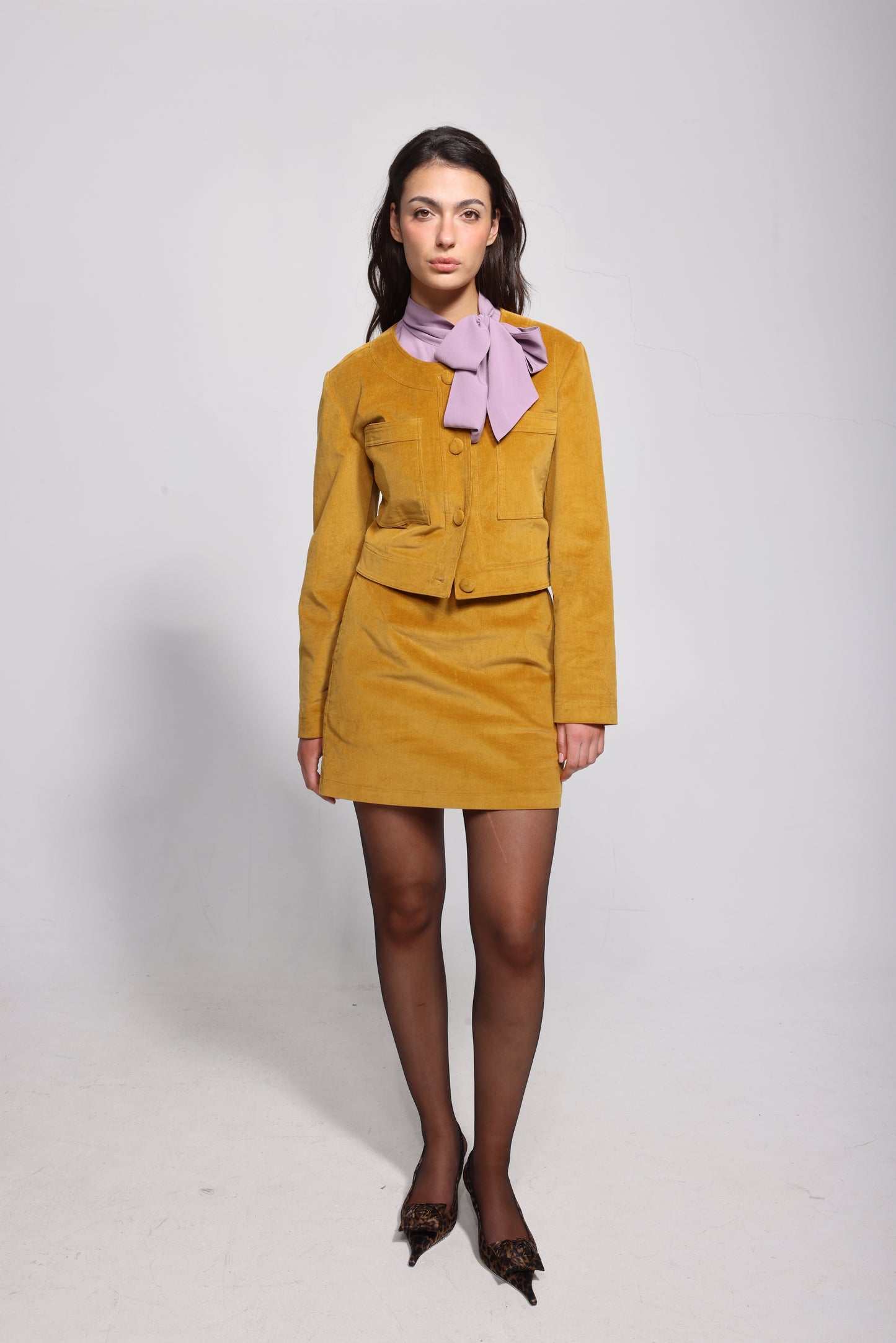 The Saskia Short Mustard