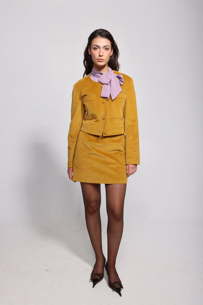 The Saskia Short Mustard