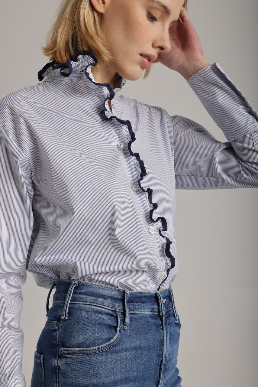 The Josephine with Navy trim