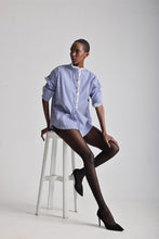 Load image into Gallery viewer, The Josephine in Blue with white ruffles
