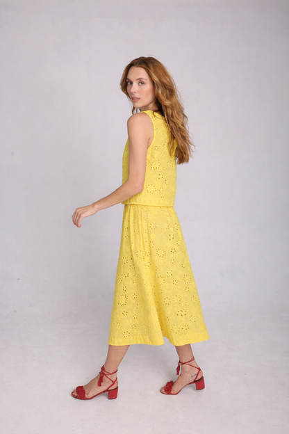 The Fenice skirt in yellow