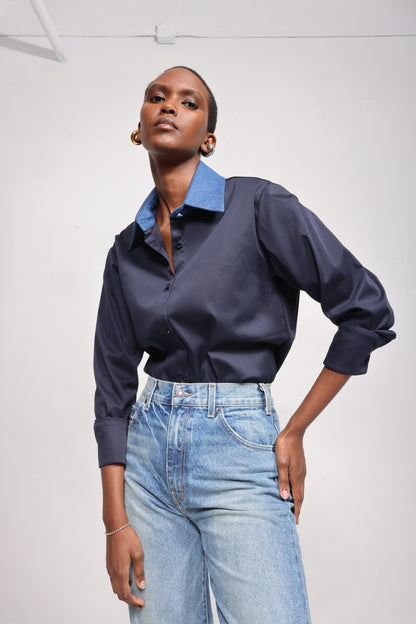 The Valentine in Navy/Denim
