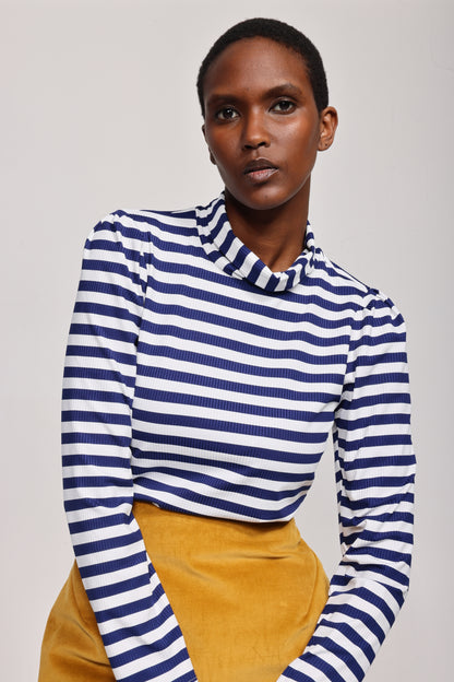 The Patricia in Striped Navy/White