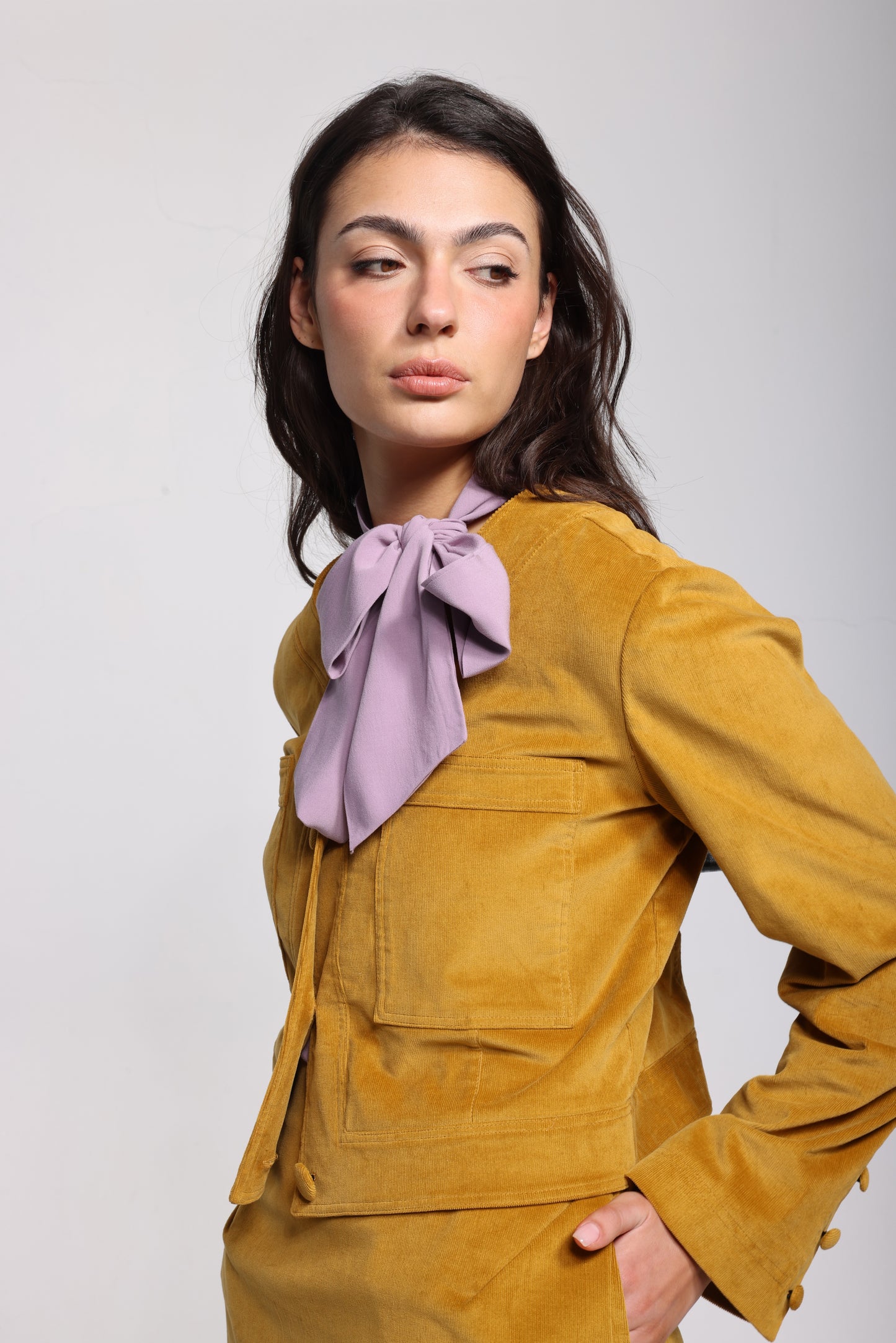 The Saskia Short Mustard