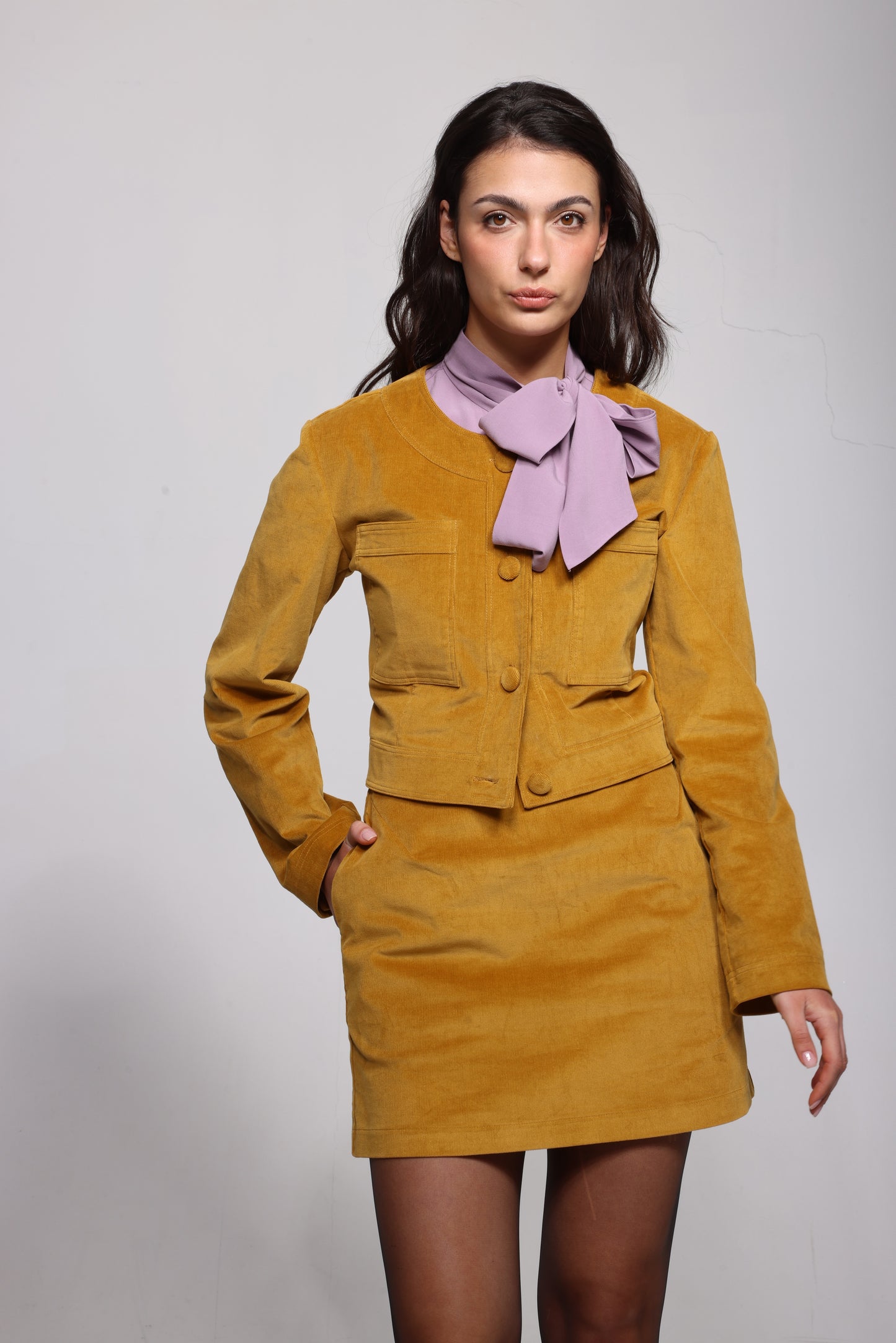 The Saskia Short Mustard