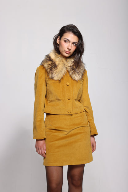 The Saskia Short Mustard