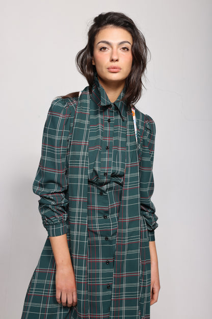 Zoe in Green Plaid