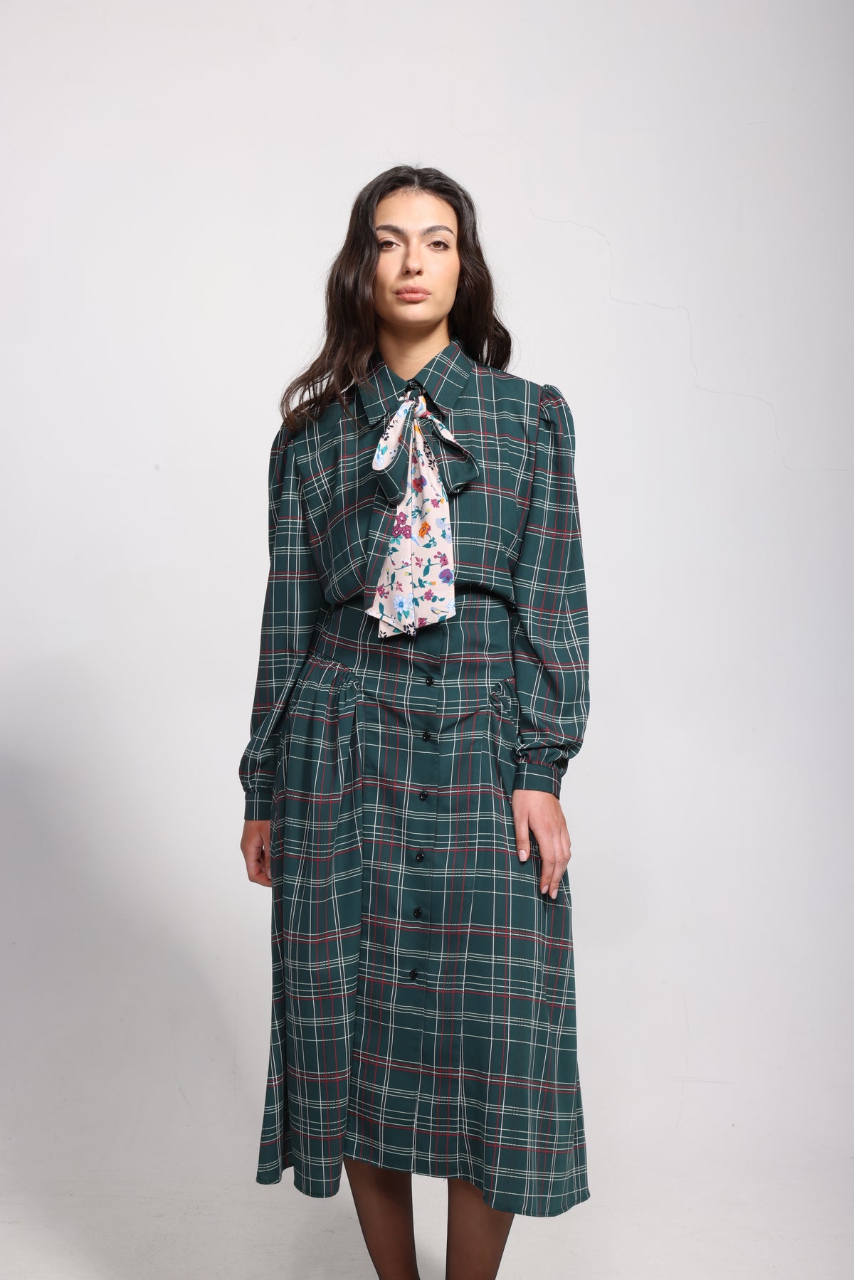 Zoe in Green Plaid