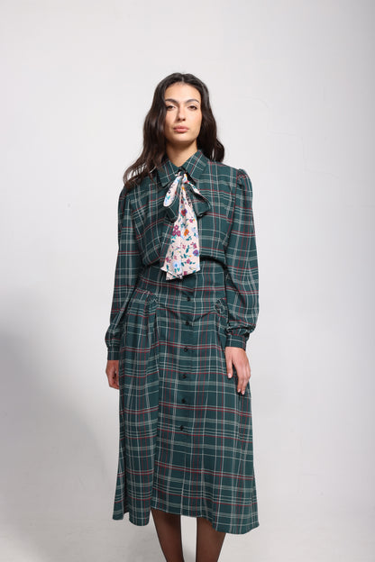 Zoe in Green Plaid