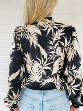 Load image into Gallery viewer, Opera Ruffled blouse in a Hawaiian print
